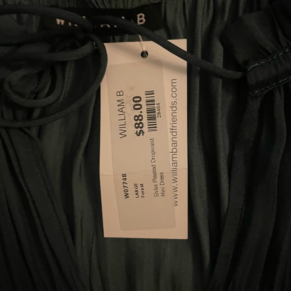 William B pleated mini dress